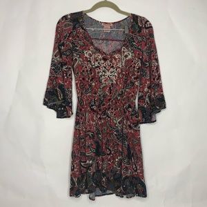 Flying Tomato Red Paisley Dress Size XS